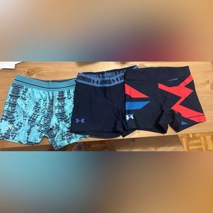 3 athletic shorts small - under armour